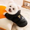 Graphene Black Gold Series Dog Down Jacket for Autumn/Winter - Warm Pet Clothes for Small Breeds Like Teddy, Bichon, and Pomeranian