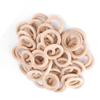 50pcs Unfinished Natural Wooden Round Rings DIY Wood Craft Circles