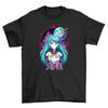 Future Space Anime Girl T-Shirt Mens Womens Tees Top - Embrace Your Galactic Cuteness! Funny Unisex D