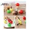 Cute Fruit Vegetable Decor Mushroom/Fruit Card Holder, Wooden Memo Holder Stand, Single Photo Strong Support Note Clip Picture Display Clip,