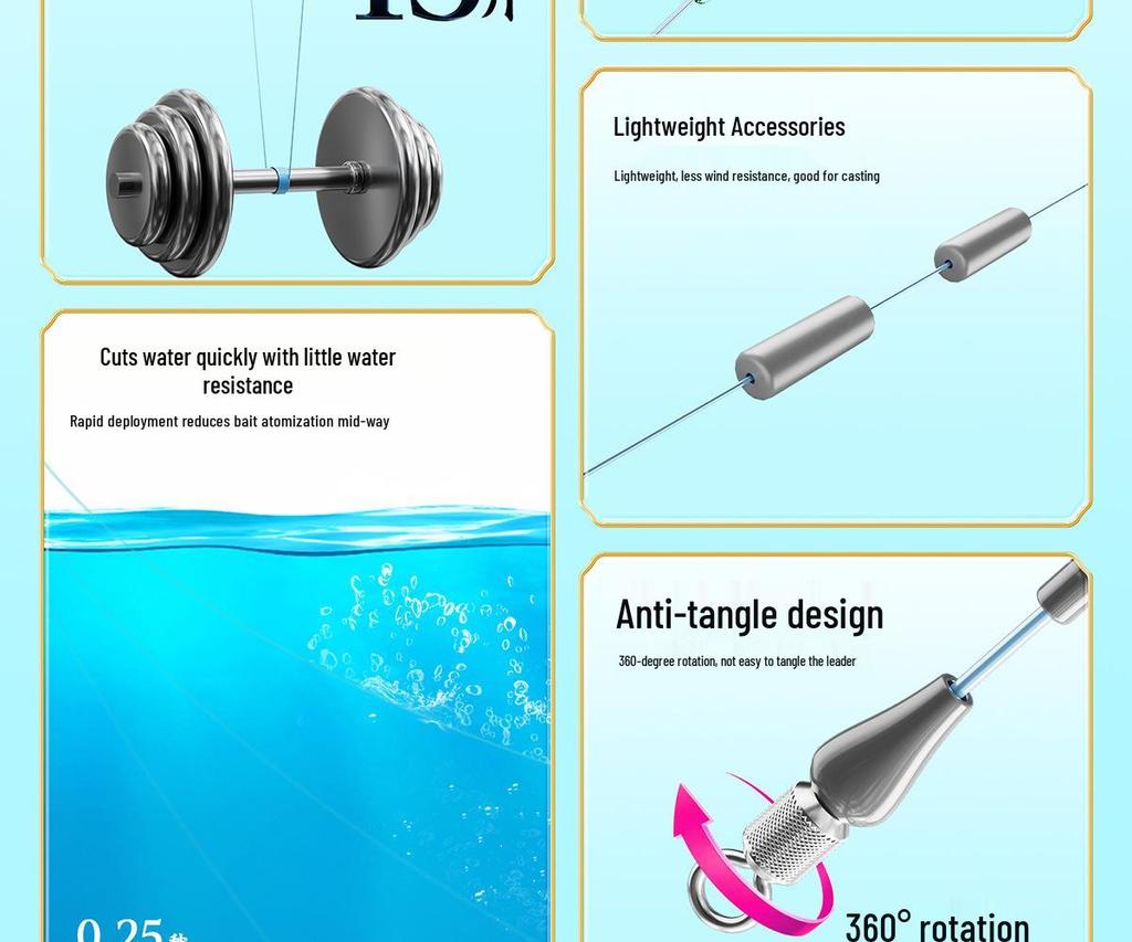 Xiao Feng Fishing Line Set: High-Strength Nylon, 4 Spools, Prepped Main Line, Low Stretch – Ideal for Wild Fishing.
