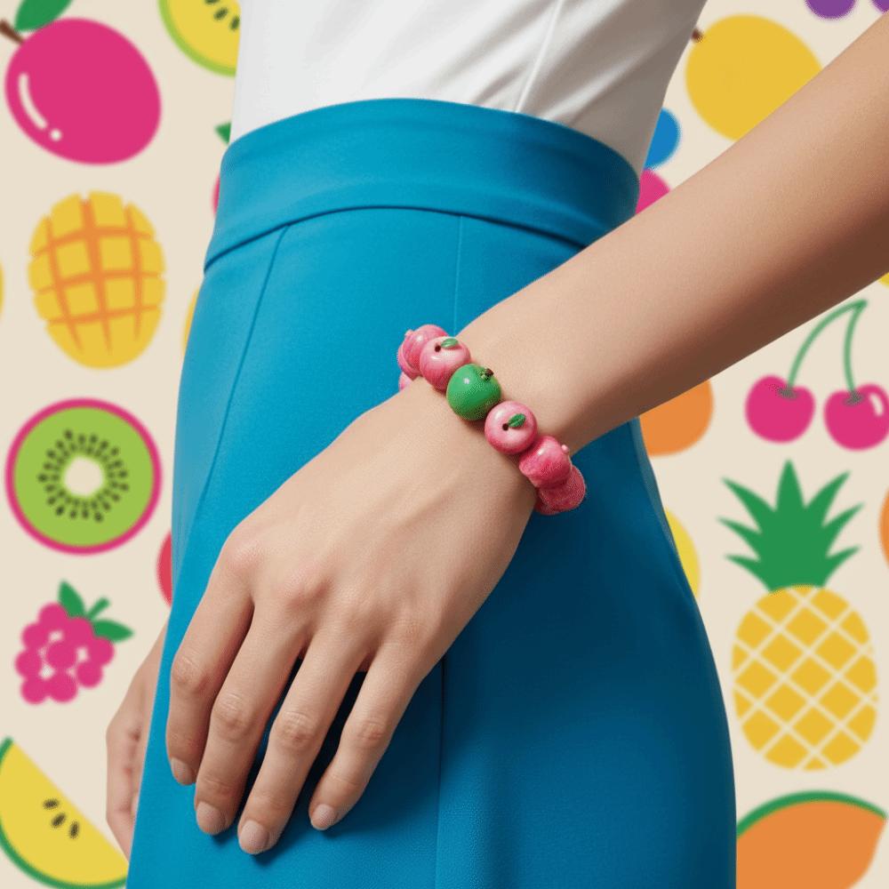 Cartoon Summer Dopamine Wrist Jewelry Resin Y2K Beaded Bracelet School Daily Casual Wear