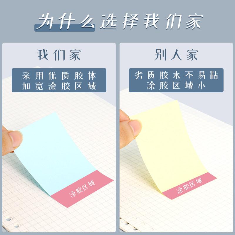 M&G Colorful Self-adhesive Sticky Notes, Residue-free, 1 Pack of 100 Sheets, Suitable for Study, Office, Reminders, and Messages