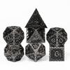 Cusdie DND Metal Solid Dice Dragon Pattern 7Pcs D4-D20 Polyhedral Dice Set for D&D Role Playing Game Pathfinder Board Games