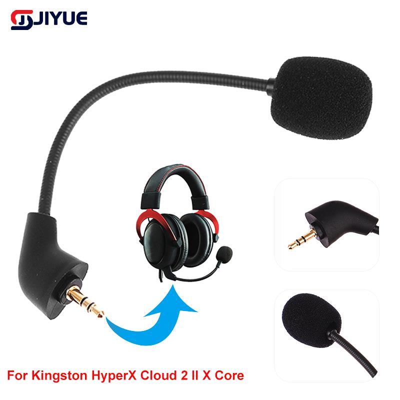 Replacement Game Mic 3.5mm Microphone for Kingston HyperX Cloud 2 II X Core Pro Silver Cloudx Gaming Headsets Headphones