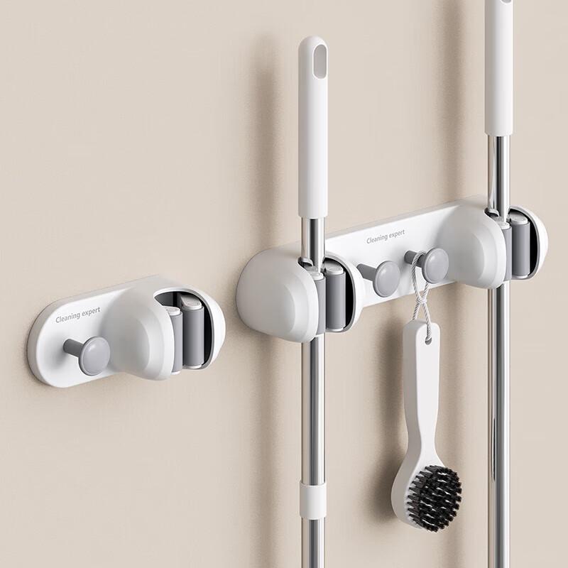 MUYA Punch-Free Suction Wall-Mounted Mop & Broom Holder