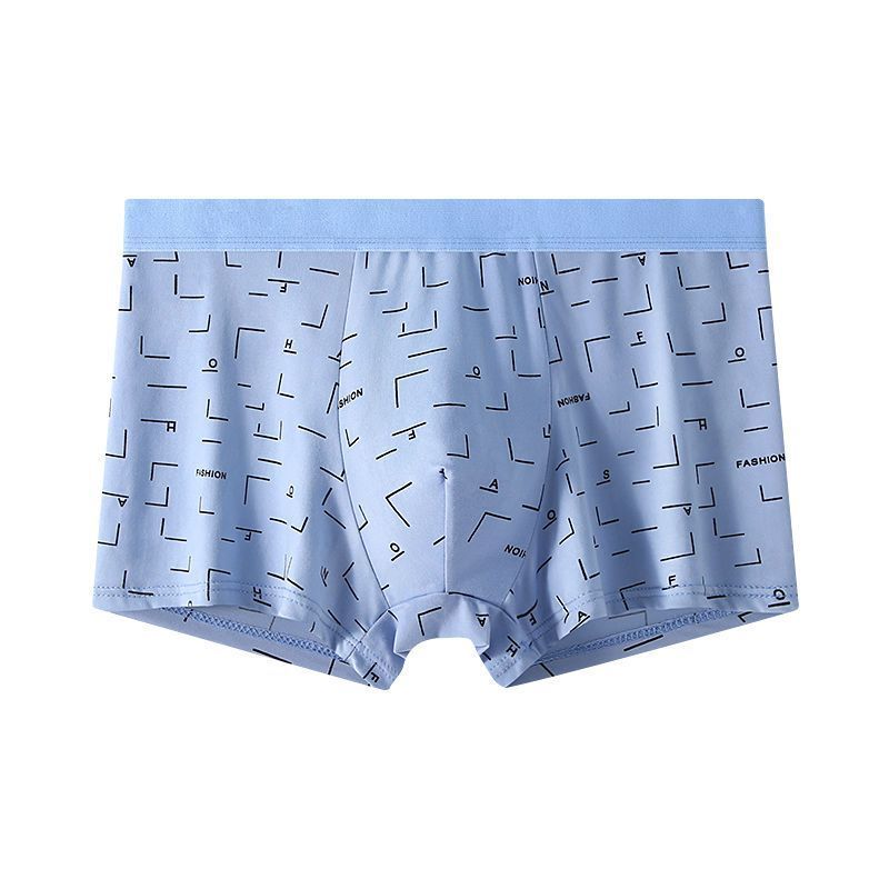 Czteroczęściowa męska bielizna Męska bielizna Męskie majtki Oddychające szorty ze średnim stanem Męska luźna i wygodna duża bielizna