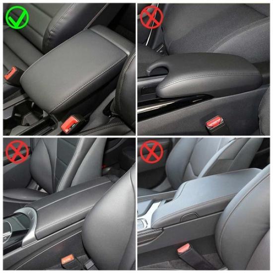 Anti-Slip NEW PU Leather Car Armrest Pad Cover Center Console Box Cushion Mat