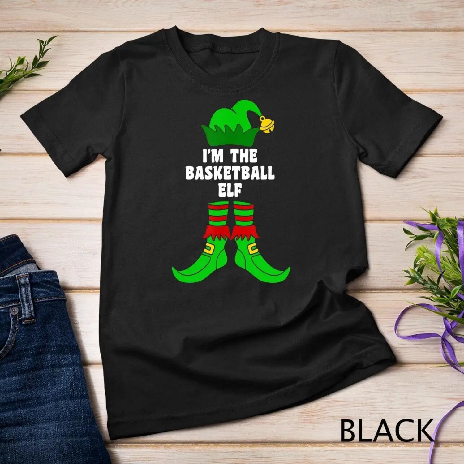 I m The Basketball Elf Matching Family Group Xmas T Shirt XXXXXL