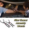 10/12 Inch Oil Filter Wrench Adjustable Design Filter Removal Tool Auto Vehicle Maintenance