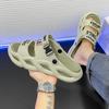 Summer Men Slippers Non-Slip Mens Sandals Outdoor Beach Shoes Soft Casual Shoes Platform House Indoor Shower Bathroom Slippers