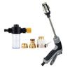 Hochdruck Gartenbrause Düse Einstellbarer Wasserdurchfluss Washer mit Langer Stange Pistolen Set mit Ausziehbarer Stange zur Reinigung