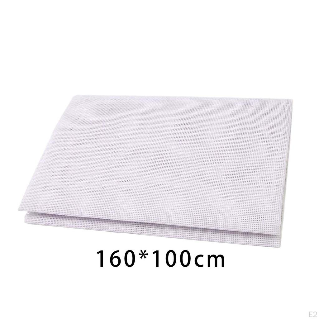 Aida tyg korsstygn handarbete 14 karat för gobeläng Örngott massiv vit dekorbroderi