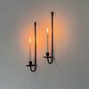 Metal wall Candle holder 2-piece wall mounted candle holder Modern wall candle wall lamp hanging living room farmhouse fireplace