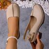 Plus Size Women Retro Block Heel Sandals, Buckle Design Comfort High Heels Outdoor Beach Vacation Shoes