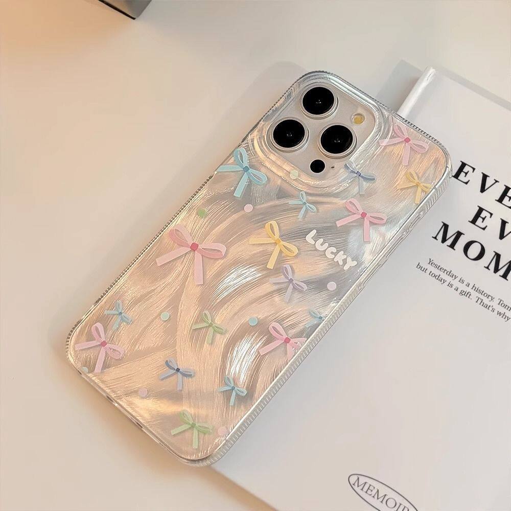 Colorful Bow Cute Butterfly Phone Case for Samsung Galaxy A17 A07 A56 A36 A26 A73 A72 A55 A54 A53 A23 A14 A13 4G 5G Back Cover