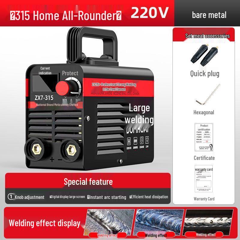315 Dual-Use DC Electric Welder, 220V/380V, Fully Automatic for Household and Industrial Use