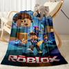 Roblox 234 Blanket Soft Warm Cozy Suitable for Bed Picnics Office Four Seasons Universal Playful Design Unique Gift for Family and Friends Camping