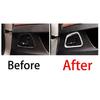 Cover Trim Car Inner Seat Adjust Frame For BMW 5 Series 2011-17 Silver Titanium