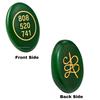 Certified Green Zibu Symbols Crystal for Money