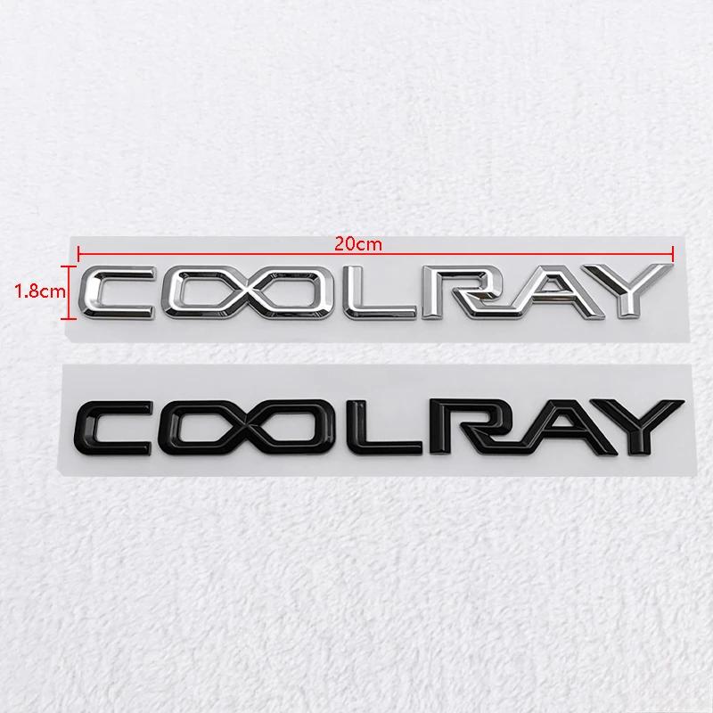 20x1.6CM ABS Car Rear Trunk Modified Sticker for Geely Coolray Logo Binyue Personalized Letter Badge Tail Decoration