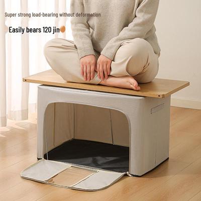 Foldable Fabric Clothes Storage Box - Large Capacity, Dustproof & Moisture-Proof