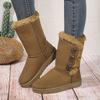 New Winter Snow Boots for Women - Fur Lined with Thick Fleece and Warm Cotton