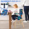 Adjustable Height Children's Dining Cushion, Portable, Removable, Washable High Chair/Booster Cushion for Kids, Chair Seat Pad, Mat, Fabric, with Stra