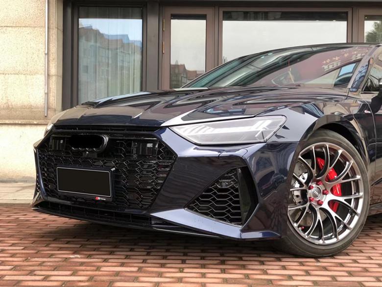 Compatible RS7 Body Kit for A7 A7L: Front/Rear Bumpers, Rear Lip, Tailpipes (Years 19-22)