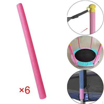 6xReplacement Trampoline Pole Foam Sleeves , 6 Pink, 35.43inch
