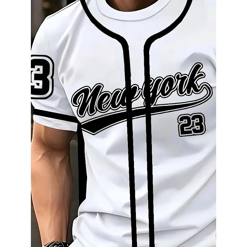 3D Digital 23 Digital Print Sporty Casual Fashionable Soft Comfortable and Lightweight Men's T-shirt for Summer 2025