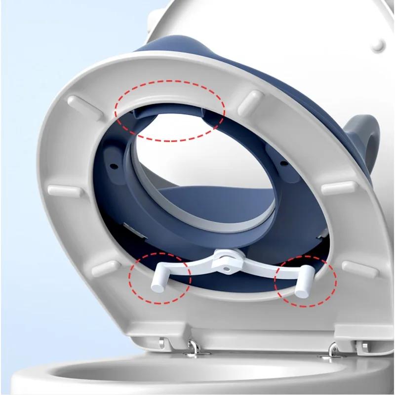 Nocnik dla dzieci Asystent Komfortu Toaleta Nocniki Dziecięcy Wielofunkcyjny Nocnik Niemowlęcy Podróżny Siedzisko do Nauki Korzystania z Toalety Przenośny Pierścień Toaletowy