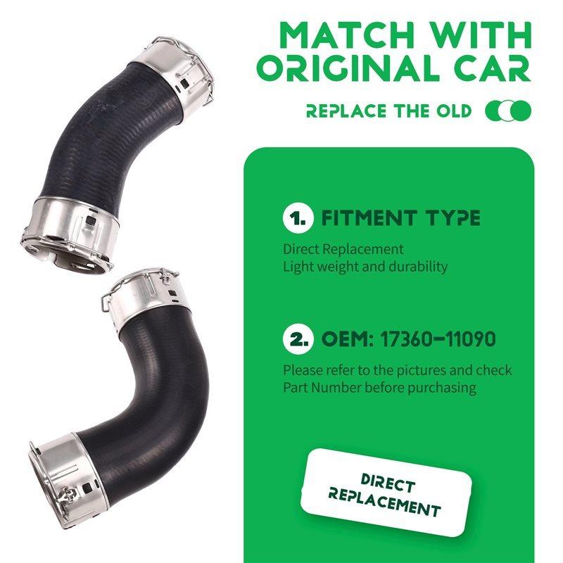 

For Toyota Hilux GUN125 GUN126 GUN135 1GD 2GD Fortuner GUN156 2019-Air Tube Hose Assy Part Numbers 17360-11090 17030-11040-A40K