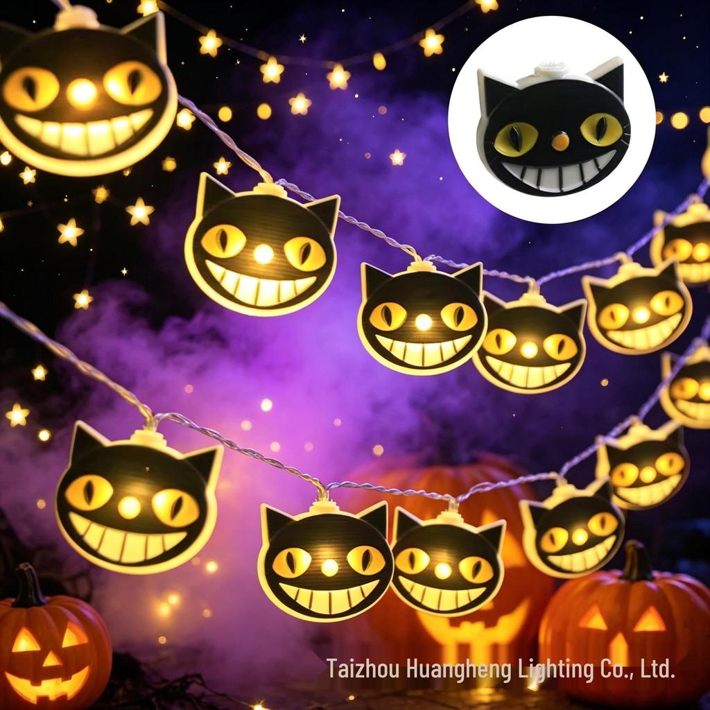 Colorful LED Halloween Ghost String Lights: Cute, Decorative Halloween Lighting