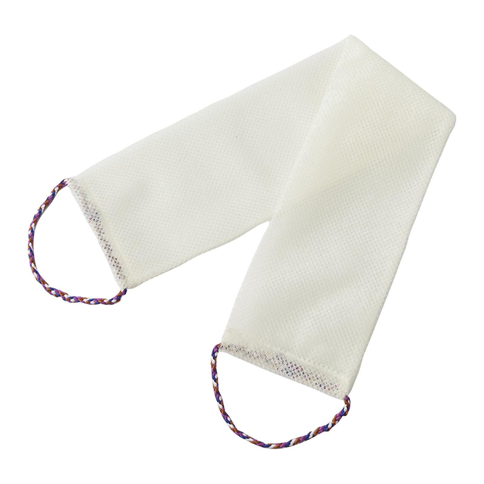 

Чистая губка, отшелушивающая сетка, длинная чистая губка для ванны, отшелушивающая и разглаживающая кожу для душа One Size бежевый