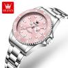 OLEVS Orologio da Donna Classico Orologio da Donna Automatico con Data Acciaio Inossidabile Impermeabile Luminoso Orologio al Quarzo per Donne