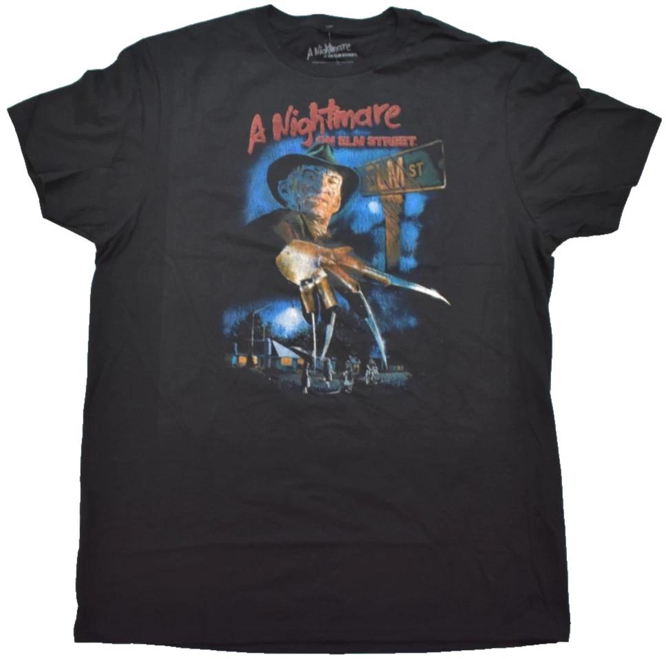 

A Nightmare On Elm Street Mens Frddy Krueger Black Shirt NWT M, L, XL 4XL