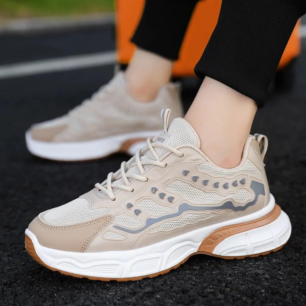 Zapatillas de deporte informales para hombre, zapatos para correr, zapatos deportivos transpirables para exteriores, zapatillas ligeras, calzado atlético cómodo de nueva moda para hombre