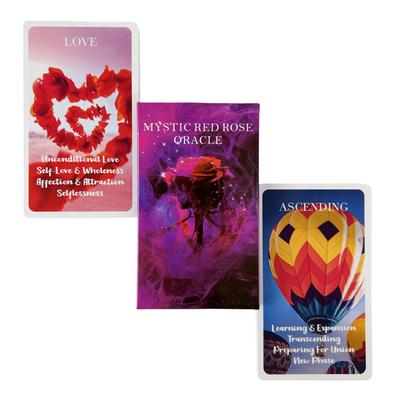 Tajemnicza Czerwona Róża Karty Wyroczni Gra Miłość Przeznaczenie Wizje Edycja Wyroczni Tarot Plansza do Gry Talia