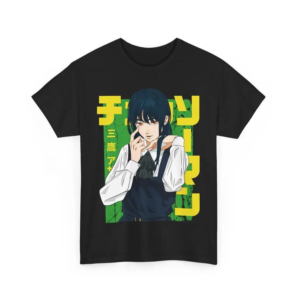 Asa Mitaka Shirt Anime Tee T-Shirt Pochita Makima Manga Otaku Denji