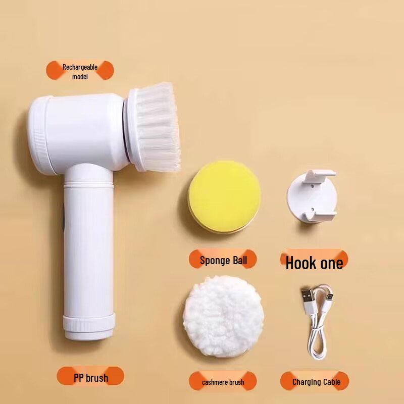 Portable Multifunctional Wireless Cleaning Brush for Bathrooms and Kitchens