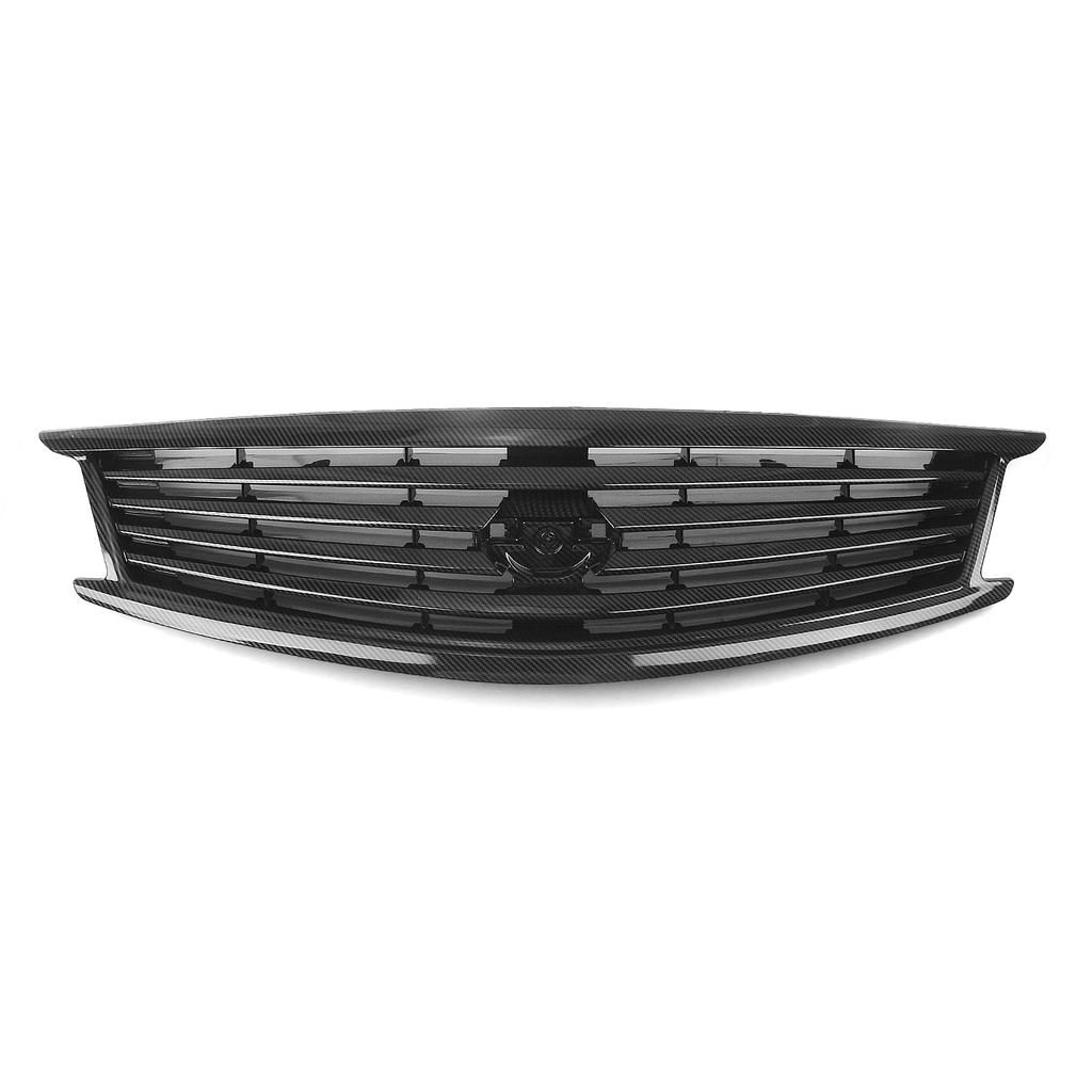 For Infiniti G25 G37 4 Door Sedan 2010-2013 Q40 Gloss/Matte Black/Carbon Fiber Look Front Grille Grill Upper Bumper Hood Mesh