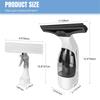 Cordless Cleaner Handle Rechargeable Squeegee Element with Water Tank,Window Washer with Bottle EU Plug
