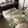 1PC Tiger Flowers Non-Slip Floor Carpet, Office, Family, Bedroom, Studio - Large Area Rug, Vibrant Colors, Longlasting Material-X410