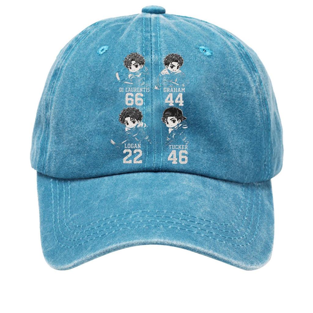 Washed Cotton Baseball Cap Vintage Soft Top Denim Hat Distressed Look Adjustable Back Strap Casual Style