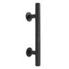 Sliding Barn Door Handle Black Carbon Steel Barn Door Handle for Cabinets Wardrobes