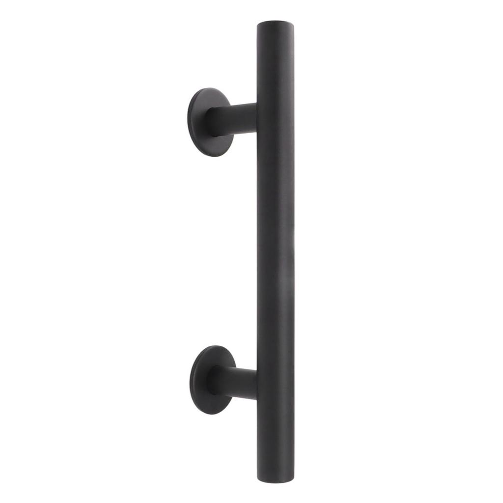 Sliding Barn Door Handle Black Carbon Steel Barn Door Handle for Cabinets Wardrobes
