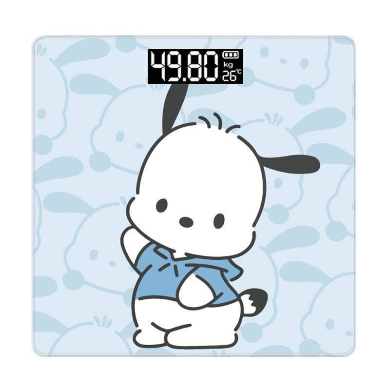 

Electronic Scale, Household Weight Scale, Cartoon Cute, Accurate, Smart, Bluetooth Rechargeable Body Fat Scale, Girls Fat Loss Health Scale Blue Pacha Dog [Regular Weight Model] Battery