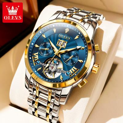 Il nuovo orologio da uomo di punta Tusso Flying Wheel Orologio meccanico completamente automatico Orologio da uomo multifunzionale
