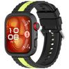 Stylish Striped Sport Watch Band Breathable Soft Silicone Accessory For Watch Fit 3 Workout And Daily Wear Compatibility